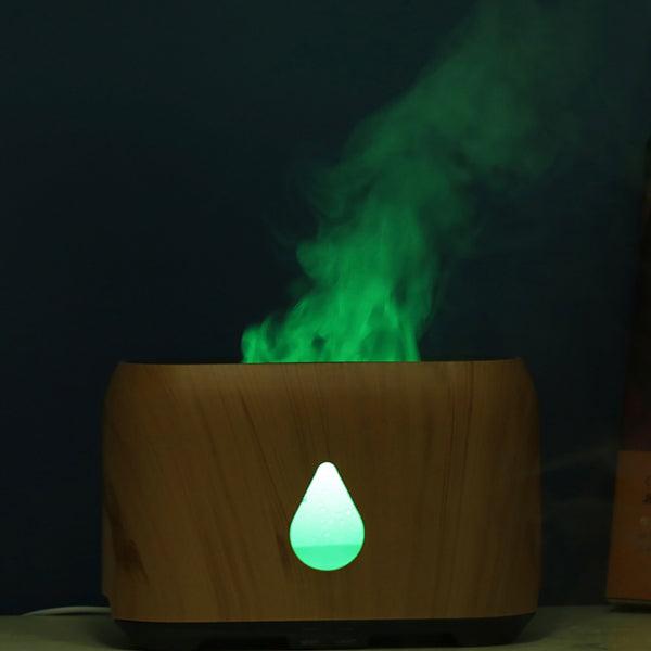 Flame Aroma Diffuser With Remote Control + Free Fragrance Oil